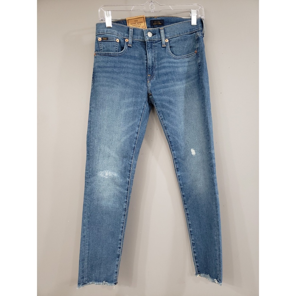 NEW Polo Ralph Lauren Size 27 The Tompkins Mid Rise Skinny Crop Jeans
